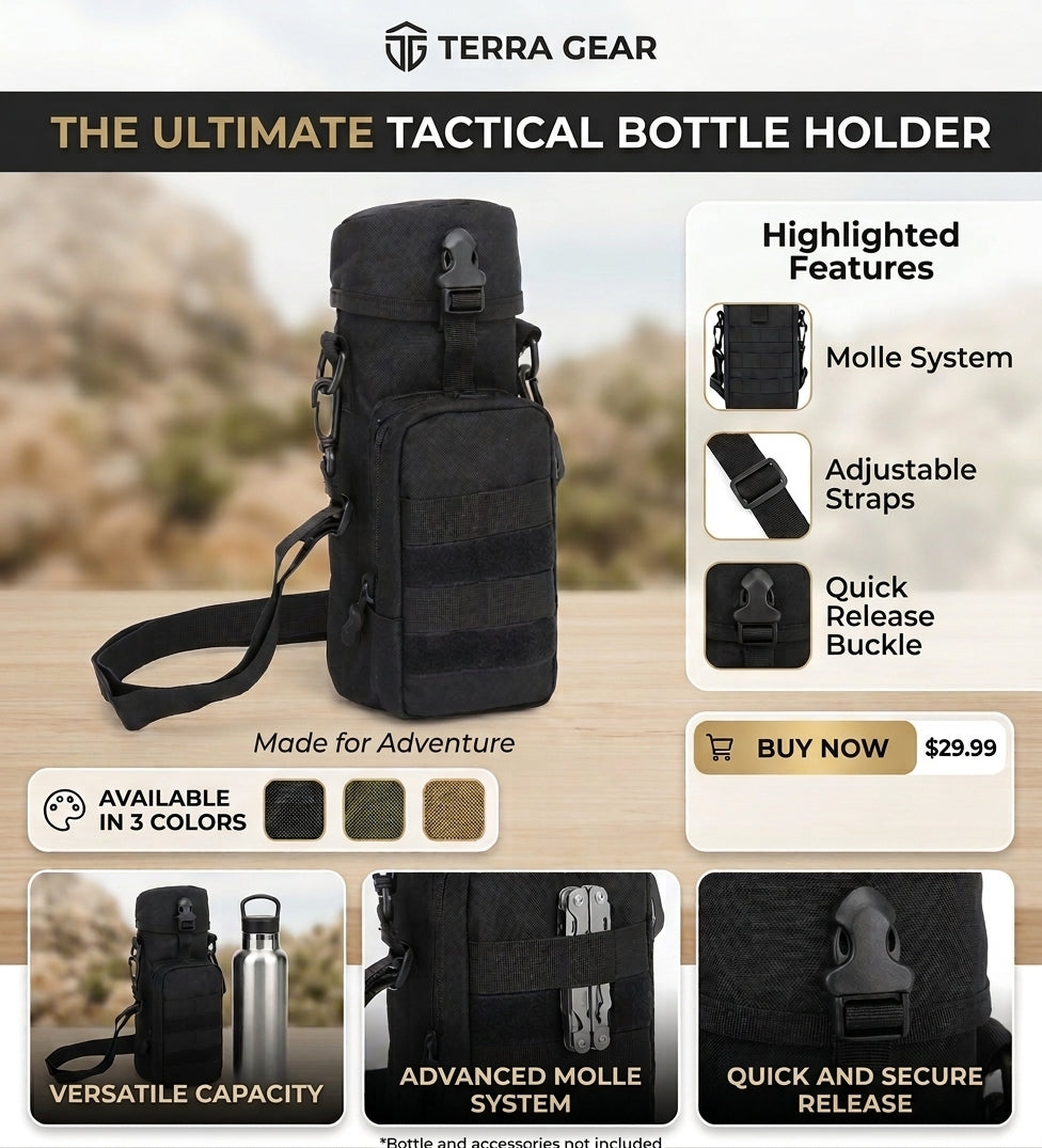 Mochila para botella de agua