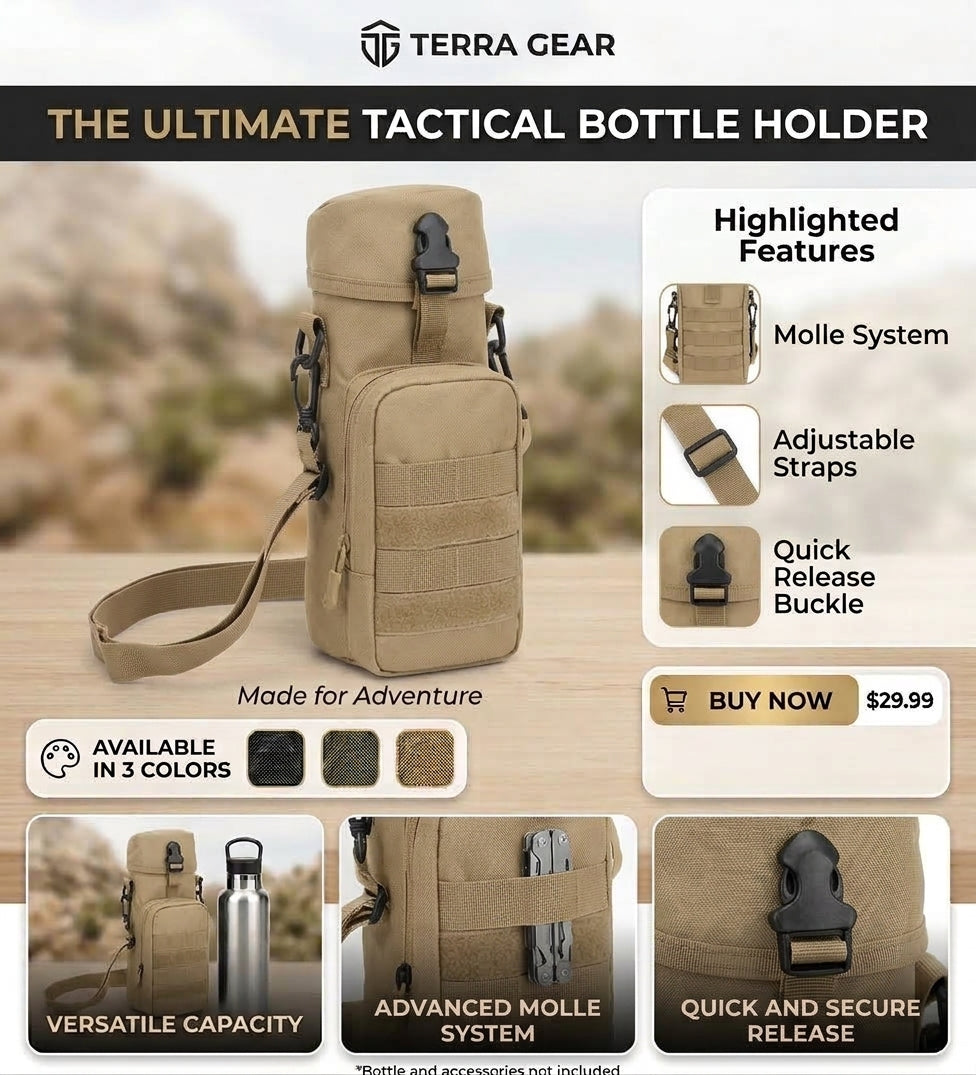 Mochila para botella de agua